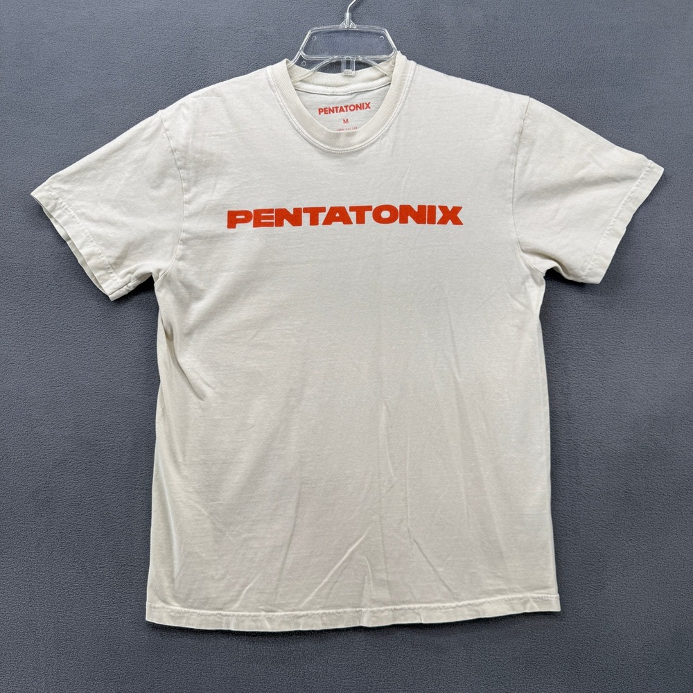 Pentatonix T-Shirt Womens M The Most Wonderful Tour Of The Year Graphic Cream